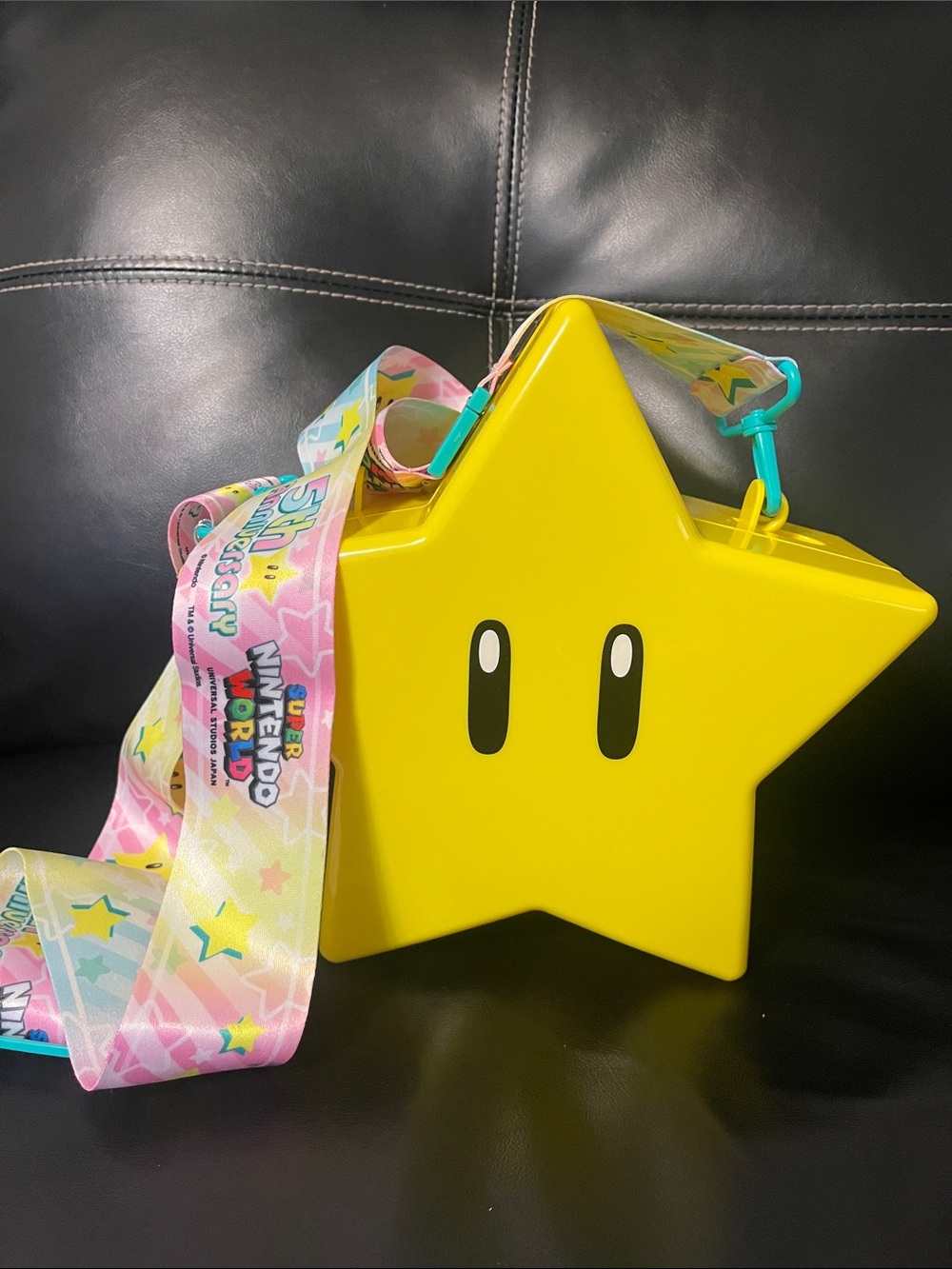 5th Anniversary Super Mario Star Popcorn Bucket - Universal Studios Japan
